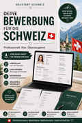 Bewerbungsdossier Schweiz – Lebenslauf & Anschreiben Vorlage
