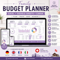 Family Budget Planner Switzerland | Excel & Google Sheets | DE EN FR IT