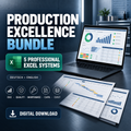Production Excellence – Manufacturing Excel Bundle